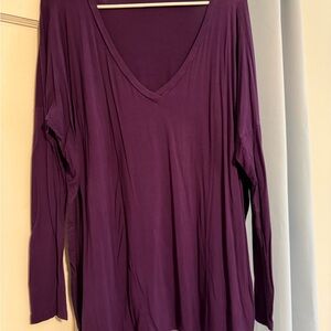 Piko 1988 Deep Purple Long Sleeve Top